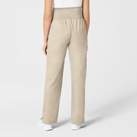 WonderWORK Maternity Cargo Scrub Pant - Khaki