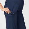 WonderWORK Maternity Cargo Scrub Pant - Navy