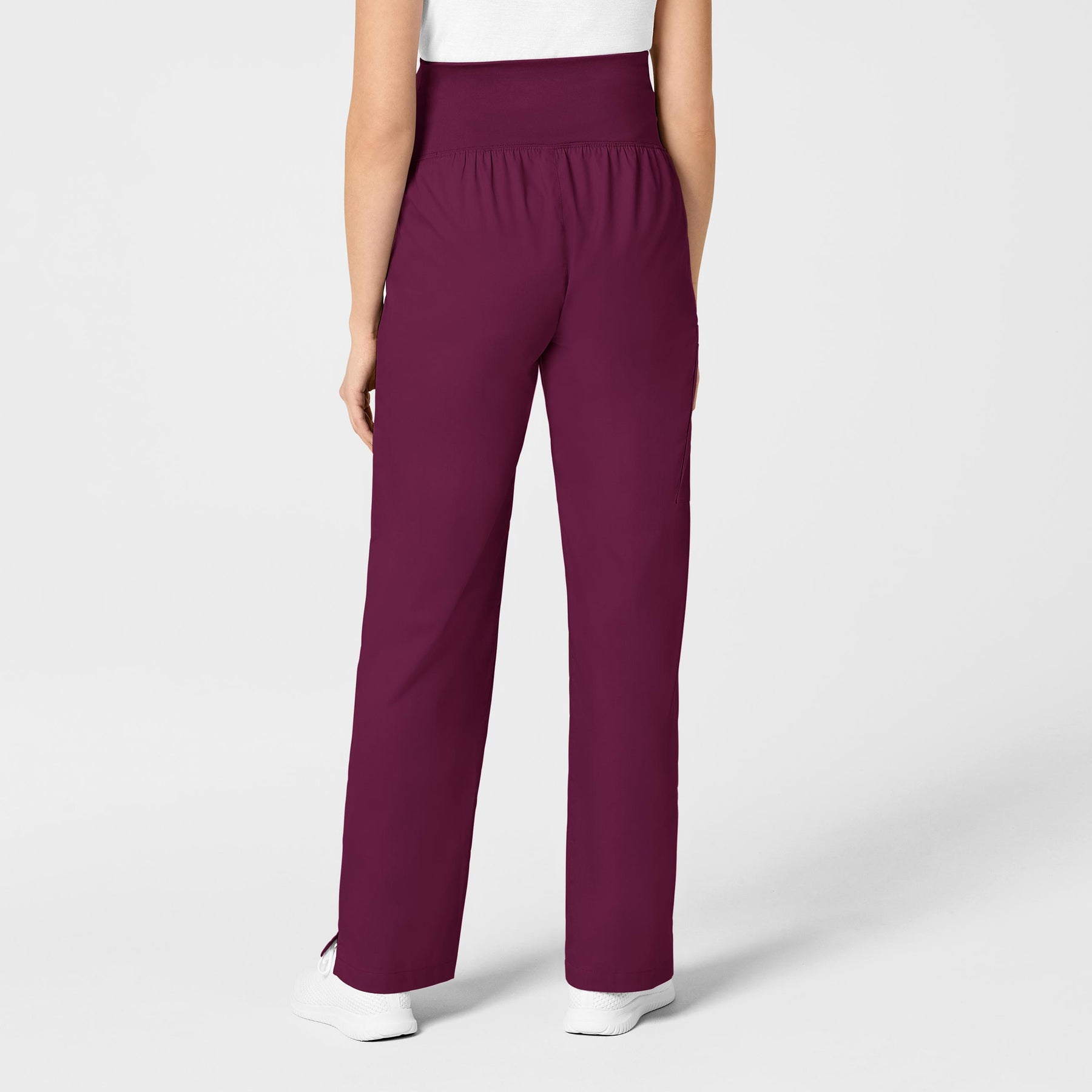 WonderWORK Maternity Cargo Scrub Pant - Wine
