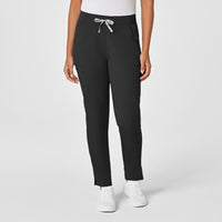 PRO Women's Slim Leg Cargo Scrub Pant - Black