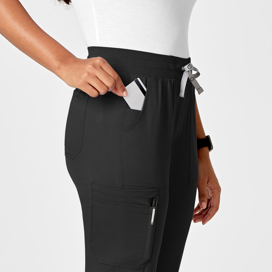 Booked and Busy Black Belted High-Waisted Wide-Leg Pants