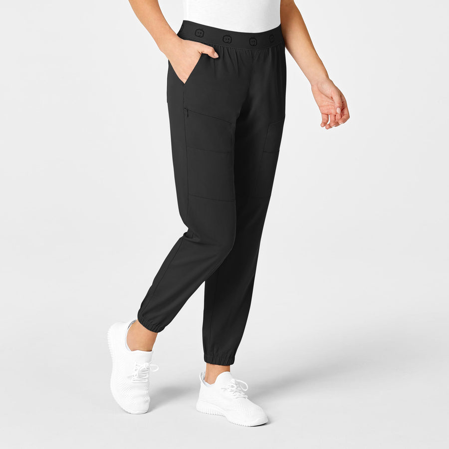 Buy ONLY Black Womens 6 Pocket Solid Joggers Pants