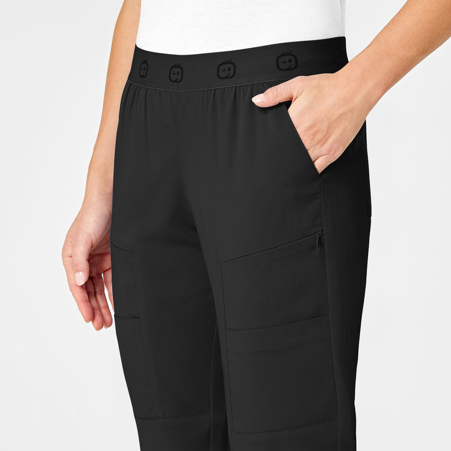 UA Butter-Soft STRETCH Women's 10-Pocket Drawstring Scrub Pants - Tall Size  XS Black Cotton/Polyester/Spandex