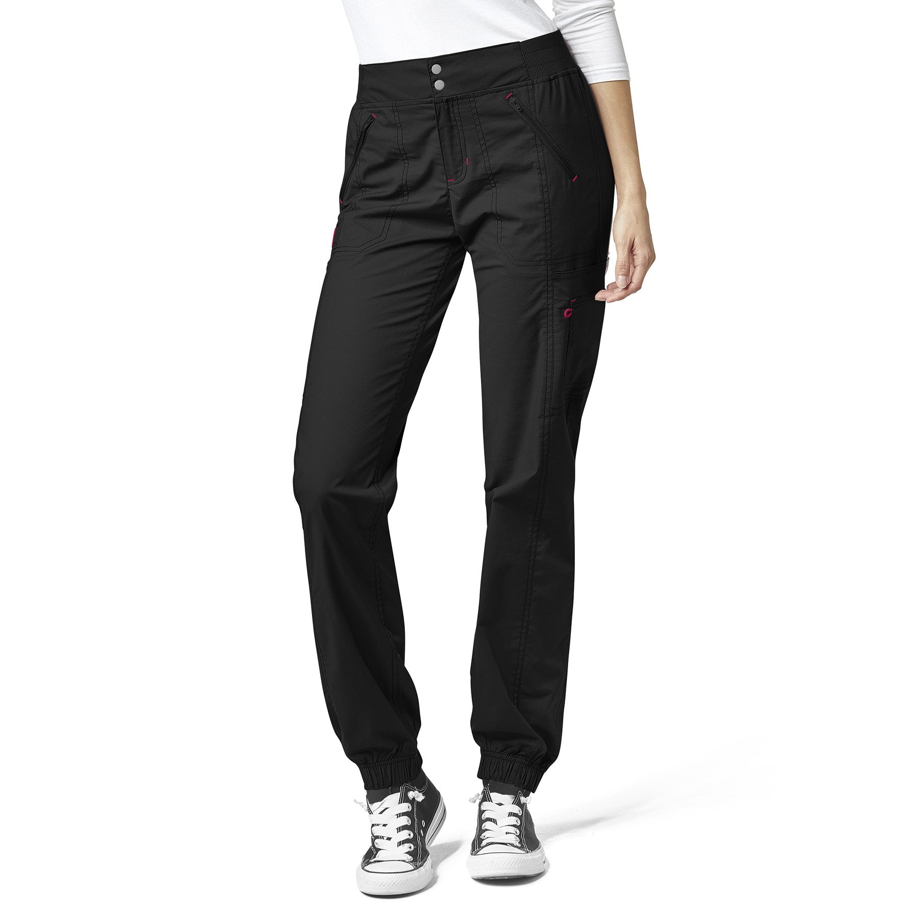Wonder Wink Black Scrub Pants Women's Small Style #502 Polyester