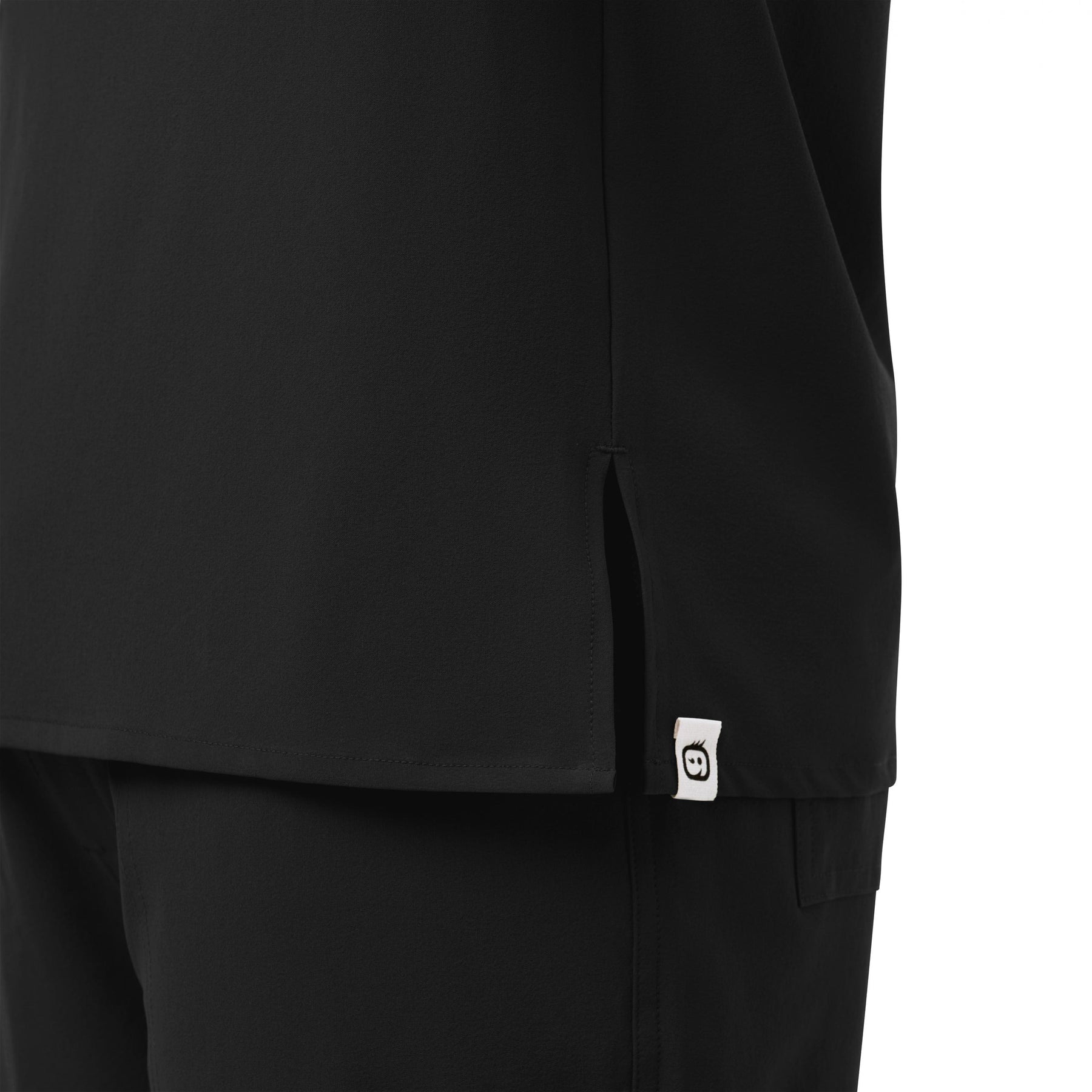 RENEW Men's EZ Zip Scrub Top - Black