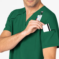 RENEW Men's EZ Zip Scrub Top - Hunter