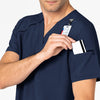 RENEW Men's EZ Zip Scrub Top - Navy