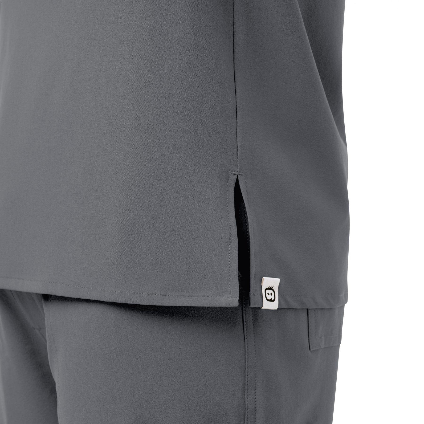 RENEW Men's EZ Zip Scrub Top - Pewter