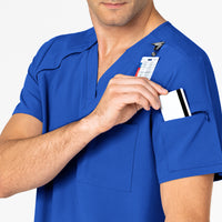 RENEW Men's EZ Zip Scrub Top - Royal