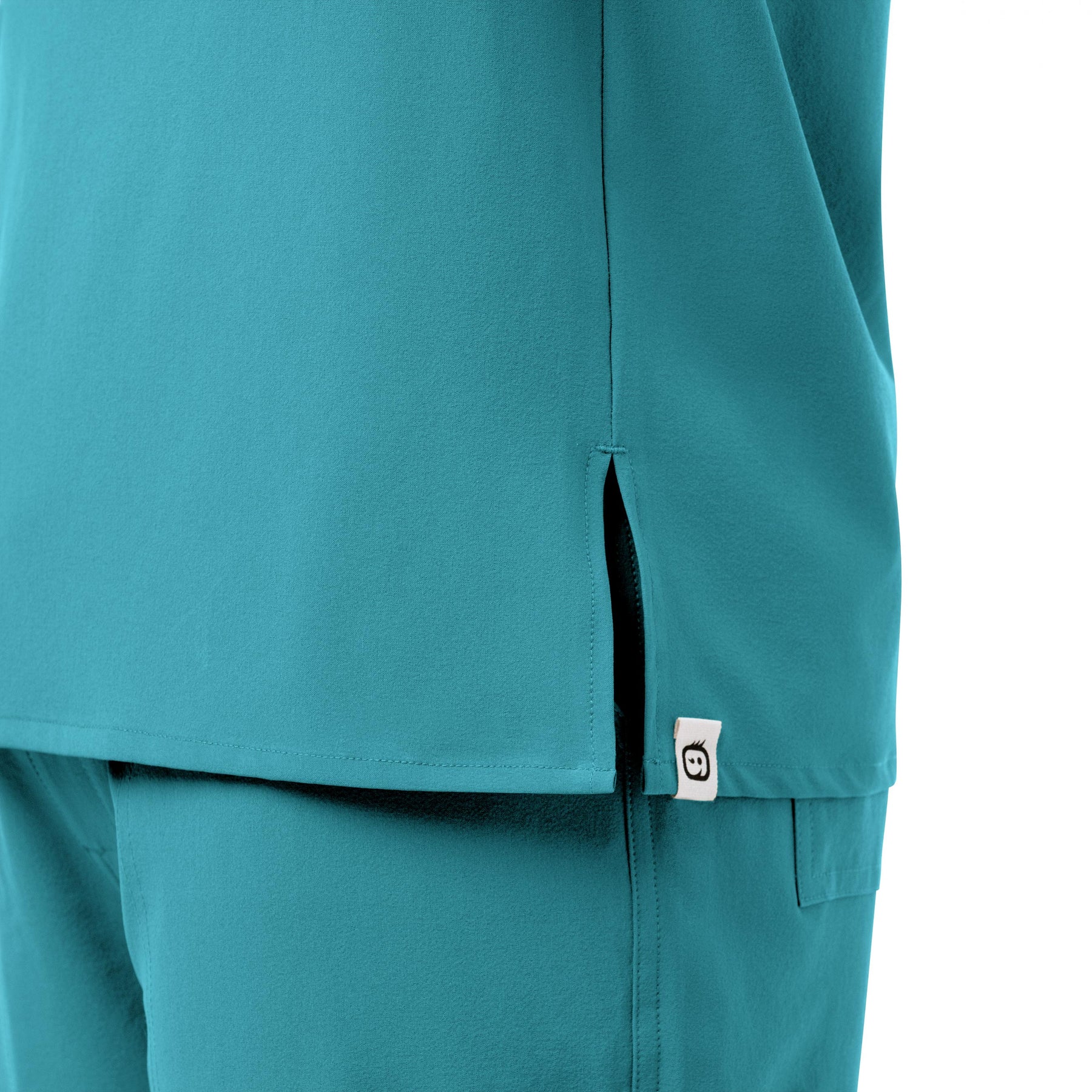 RENEW Men's EZ Zip Scrub Top - Teal Blue