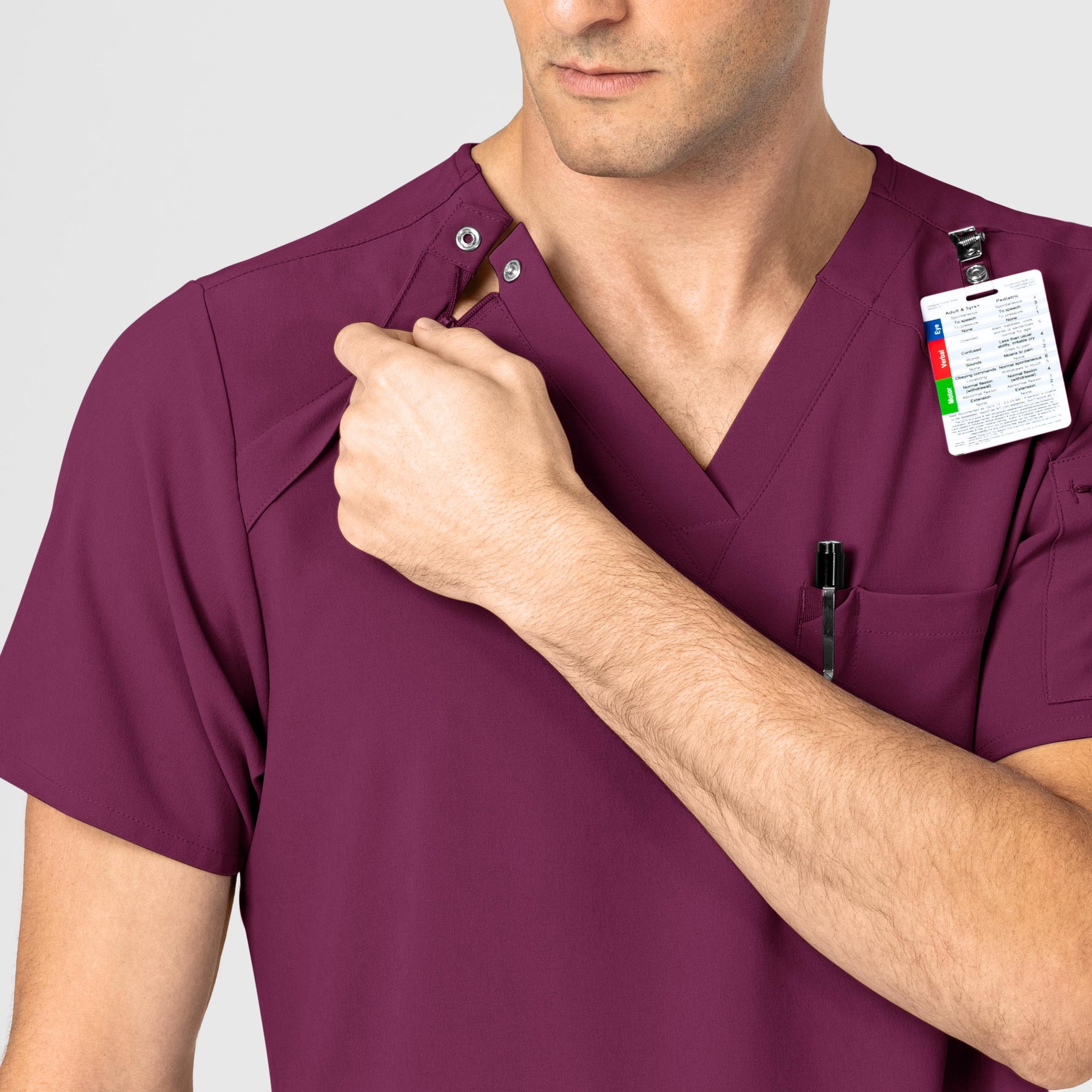mens scrub top