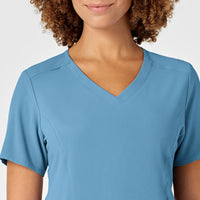 RENEW Women's V-Neck Scrub Top - Bay Blue