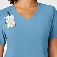 RENEW Women's V-Neck Scrub Top - Bay Blue