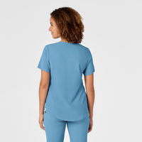 RENEW Women's V-Neck Scrub Top - Bay Blue