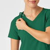 RENEW Women's Zip Accent Scrub Top - Hunter