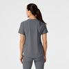 RENEW Women's Zip Accent Scrub Top - Pewter