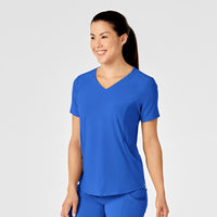 RENEW Women's Zip Accent Scrub Top - Royal