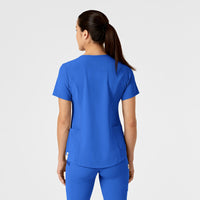 RENEW Women's Zip Accent Scrub Top - Royal