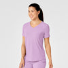 RENEW Women's Zip Accent Scrub Top - Violet Tulle