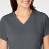 PRO Women's Four Pocket V-Neck Scrub Top - Pewter