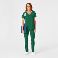 RENEW Women's Mock Wrap Scrub Top - Hunter