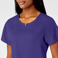 PRO Women's 4 Pocket Notch Neck Scrub Top - Grape