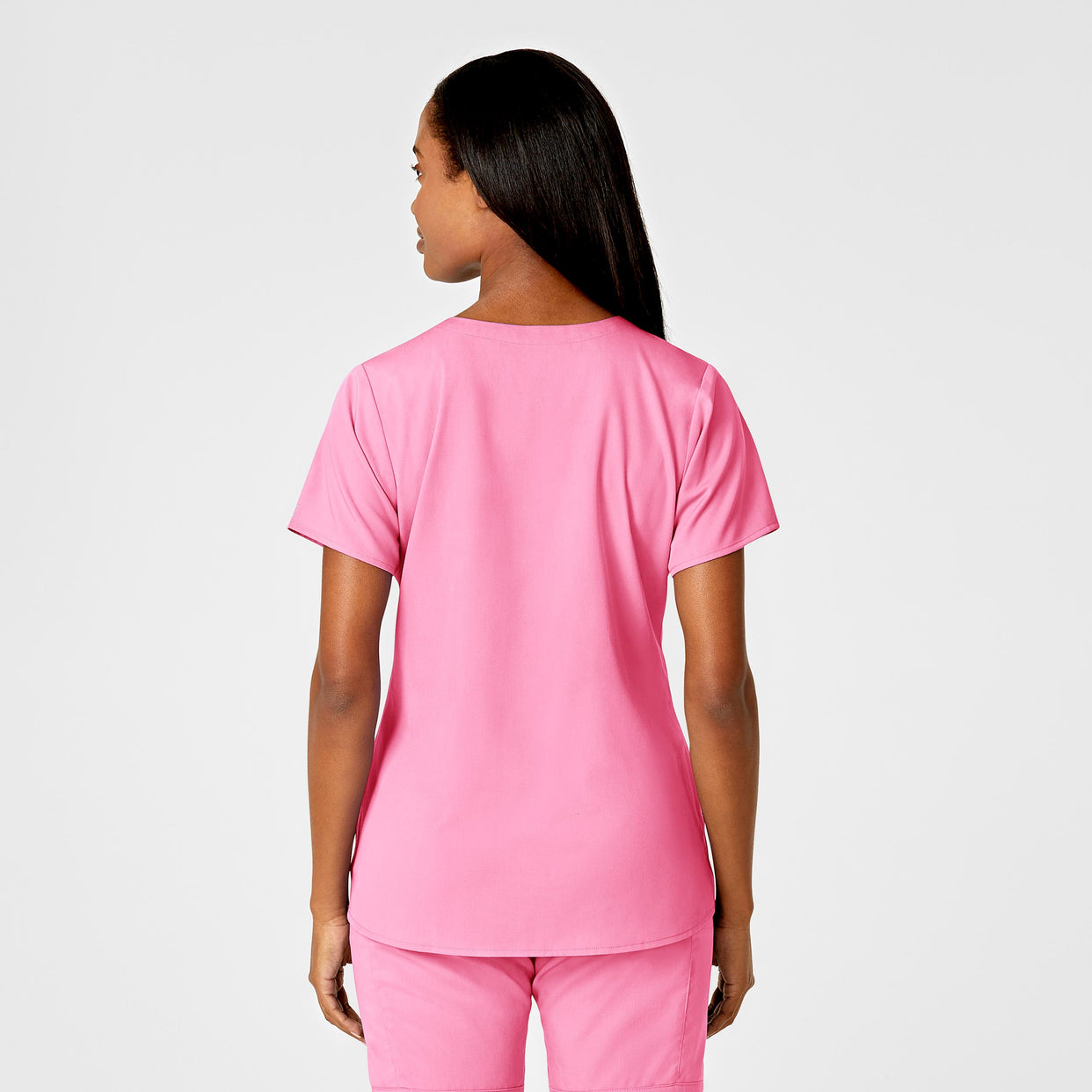 PRO Women's 4 Pocket Notch Neck Scrub Top - Pink Blossom – Wink Scrubs