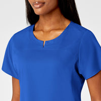 PRO Women's 4 Pocket Notch Neck Scrub Top - Royal