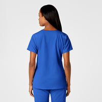 PRO Women's 4 Pocket Notch Neck Scrub Top - Royal