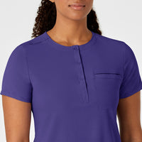 Women's Mandarin Collar Tuck-In Scrub Top