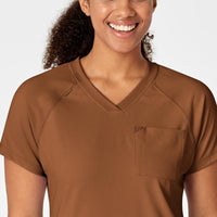 RENEW Women's Yoga V-Neck Scrub Top - Chai