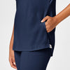 RENEW Women's Yoga V-Neck Scrub Top - Navy