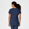 RENEW Women's Yoga V-Neck Scrub Top - Navy