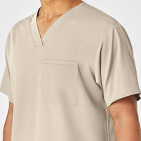 PRO Men's V-Neck Scrub Top - Khaki