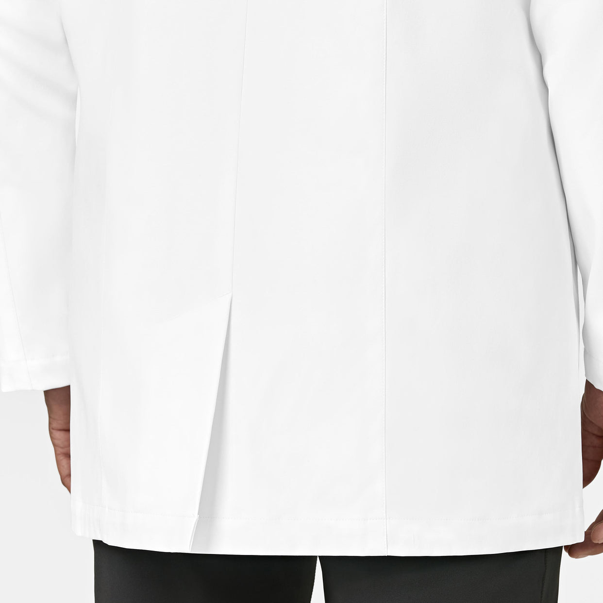 WonderWink Slate Men's 34 Inch Doctors Coat - White