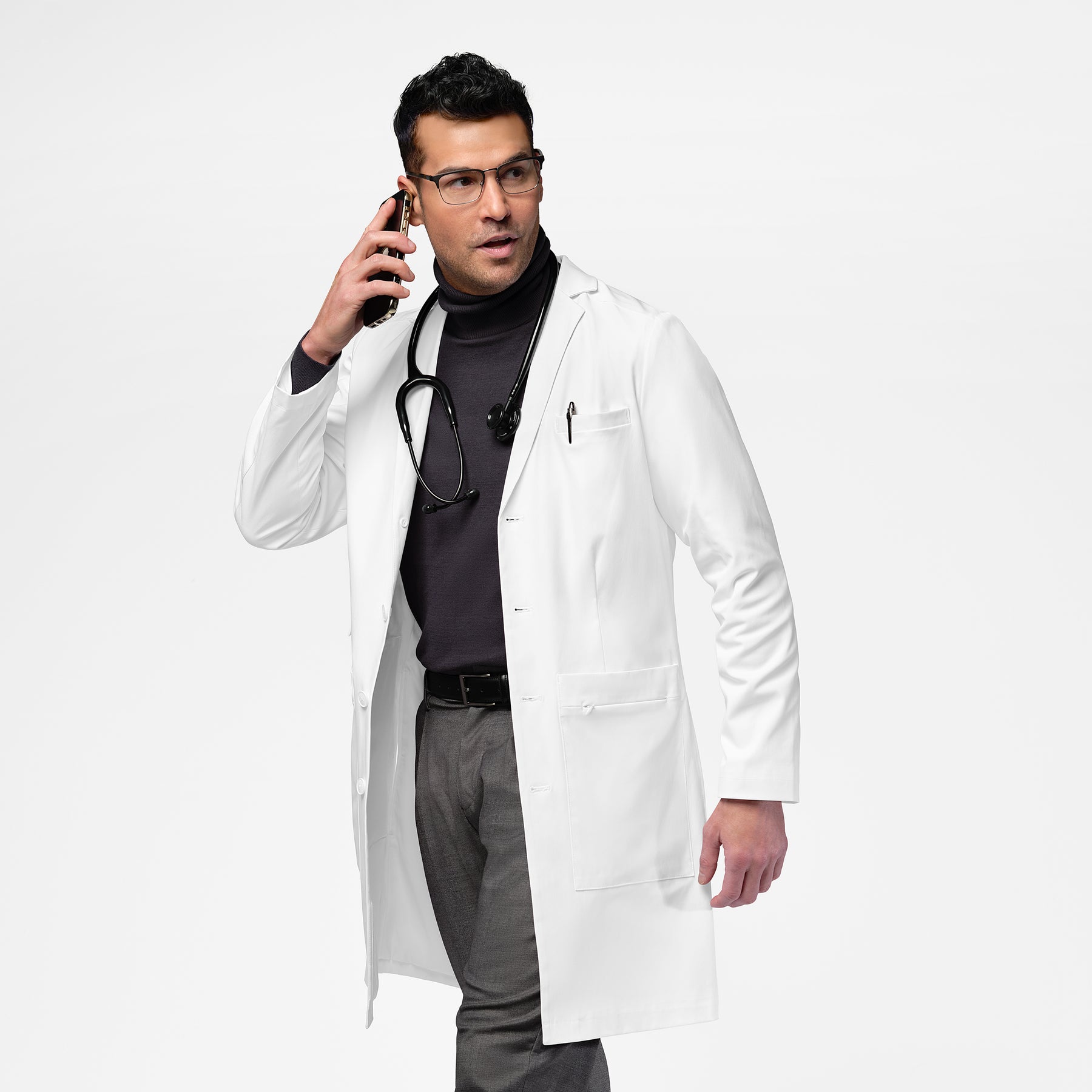 Back Image of Long White Coat