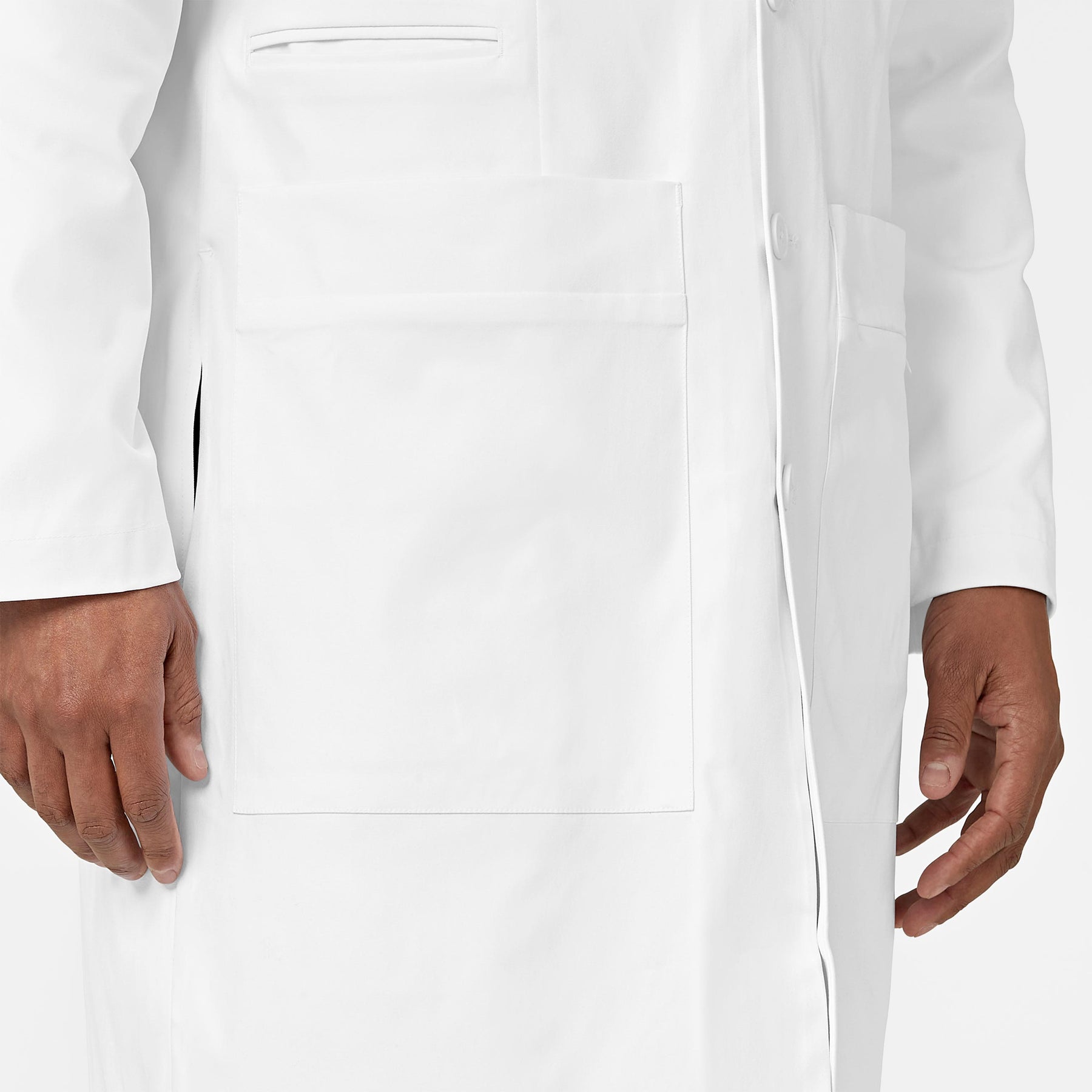 Wink Slate Men's 38 Inch Doctors Coat - White