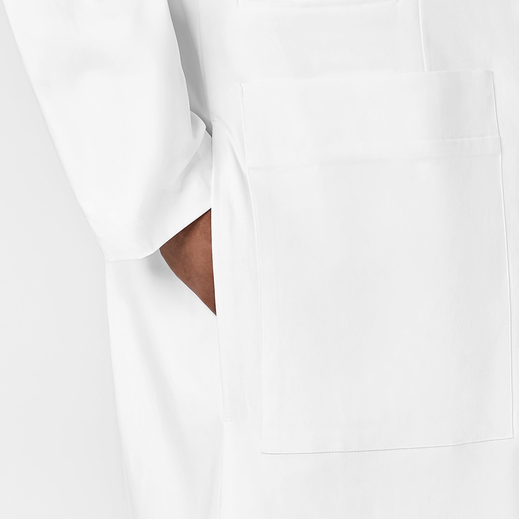 Wink Slate Men's 38 Inch Doctors Coat - White