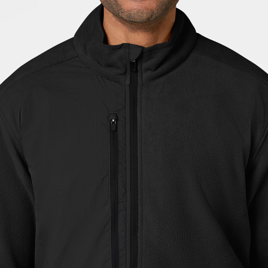 Slate Mens Micro Fleece Zip Jacket – Wink Scrubs