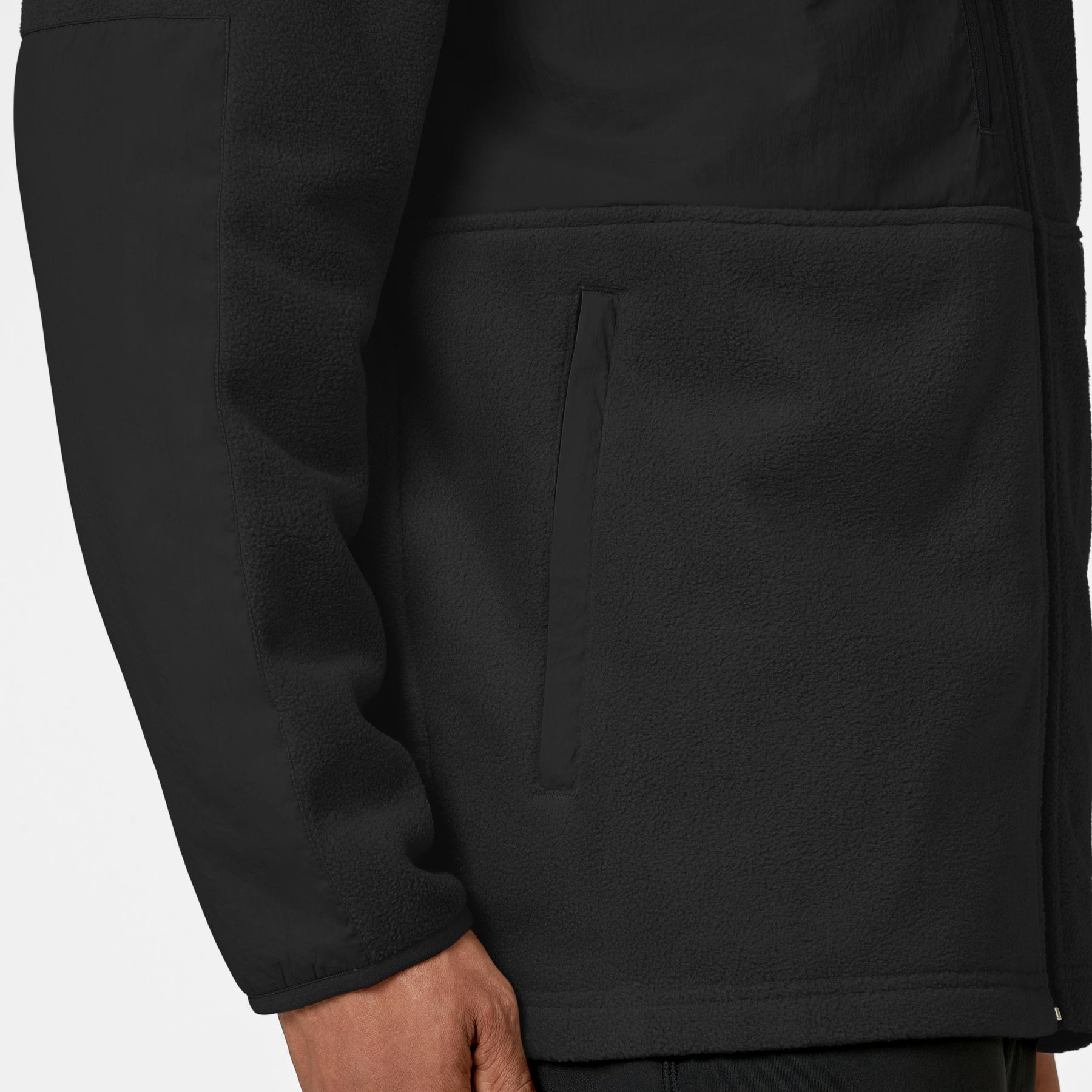 Slate Men's Micro Fleece Zip Jacket - Black