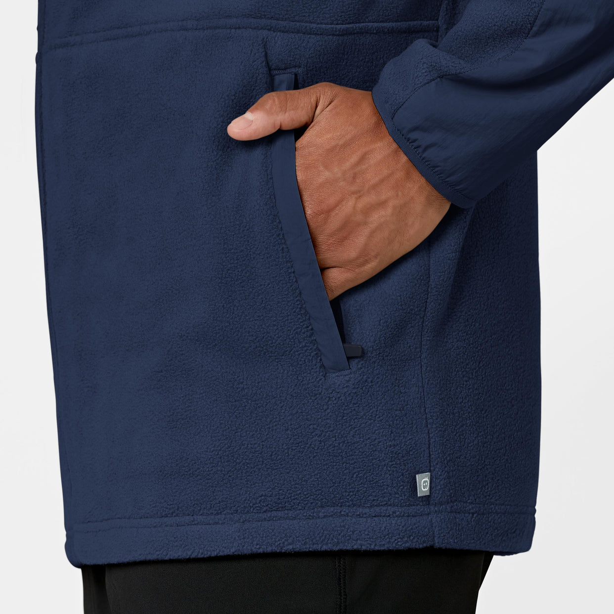 Slate Men's Micro Fleece Zip Jacket - Navy