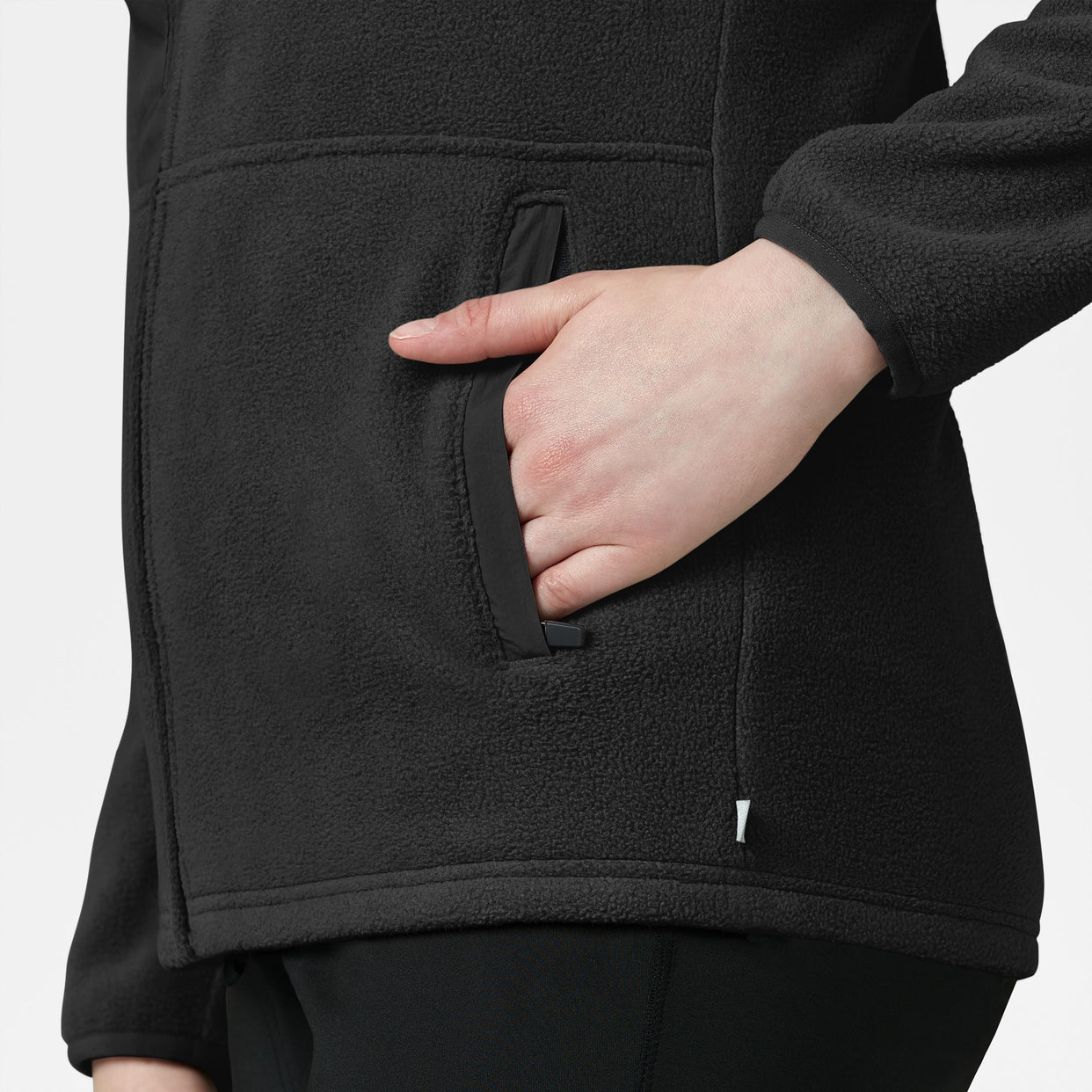 Slate Women's Micro Fleece Zip Jacket - Black