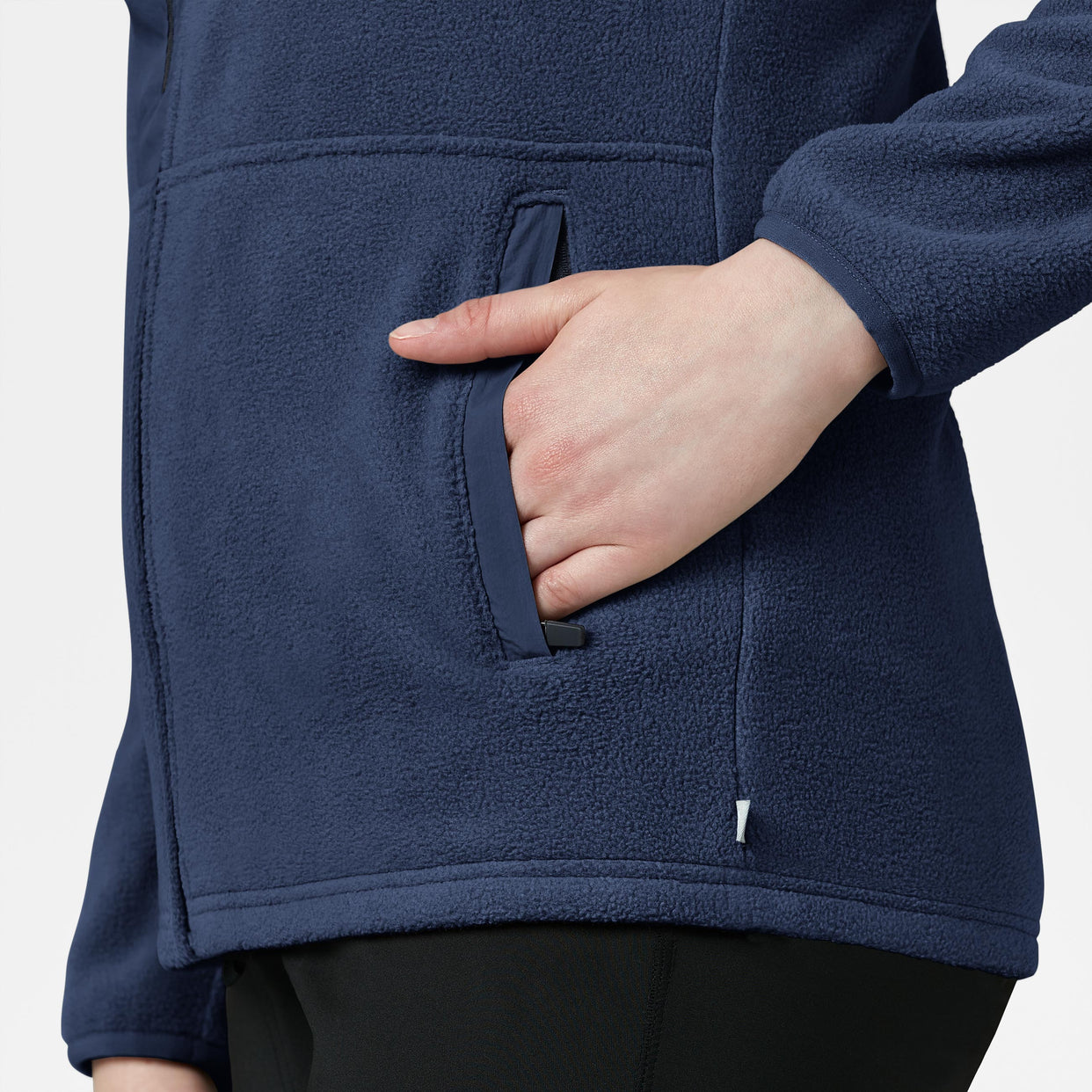 Slate Women's Micro Fleece Zip Jacket - Navy