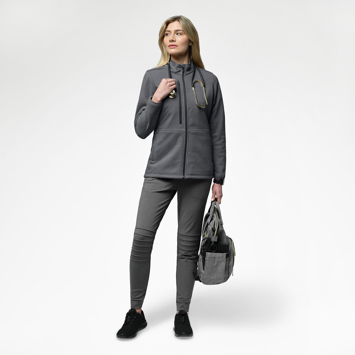 Women's Micro Fleece Jacket Pewter