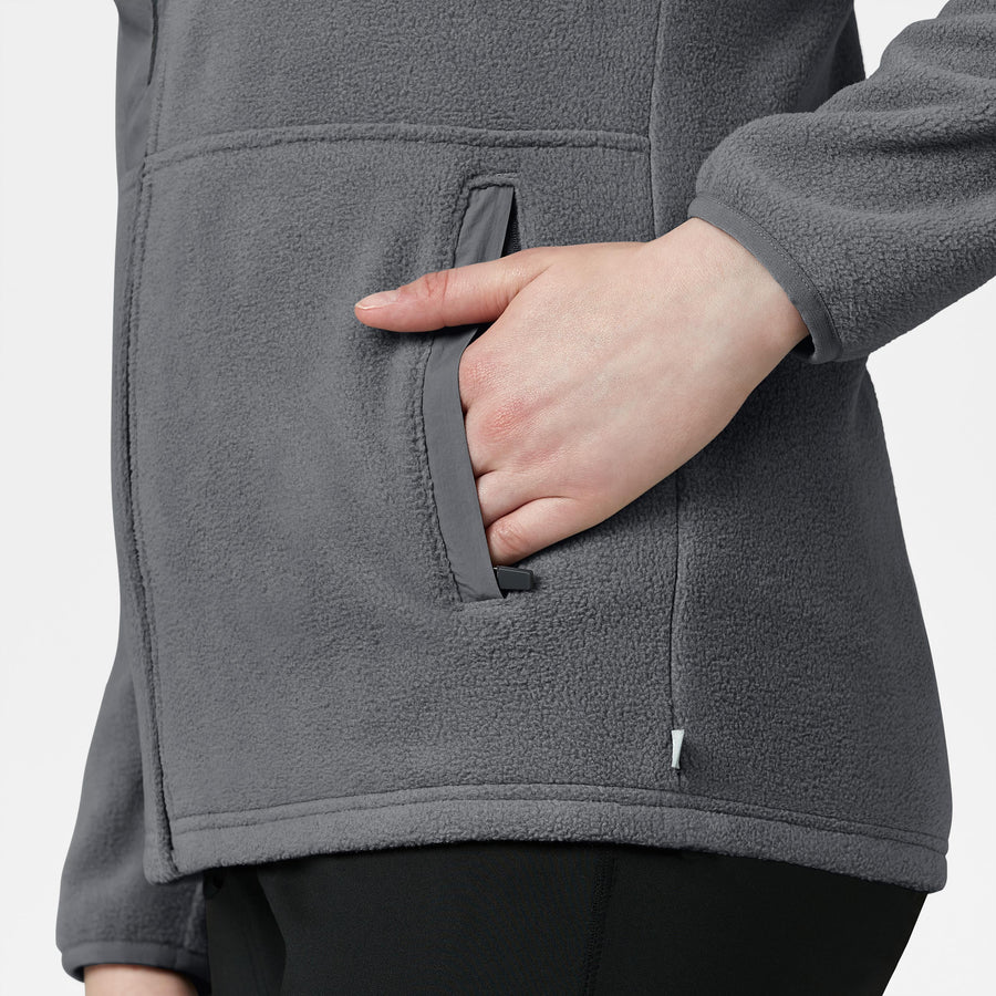 Slate Women's Micro Fleece Zip Jacket - Pewter