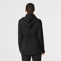 WonderWink RENEW Women's Convertible Hood Fashion Jacket - Black