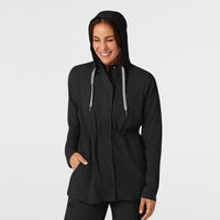 WonderWink RENEW Women's Convertible Hood Fashion Jacket - Black