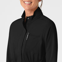 WonderWink RENEW Women's Convertible Hood Fashion Jacket - Black