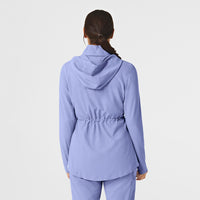 WonderWink RENEW Women's Convertible Hood Fashion Jacket - Ceil Blue