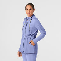 WonderWink RENEW Women's Convertible Hood Fashion Jacket - Ceil Blue